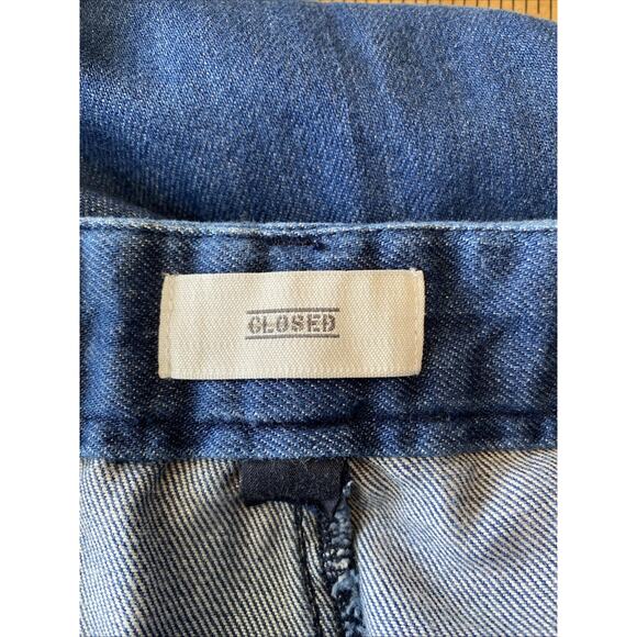 Closed Denim 28 High Waist Straight Leg Med Wash Belted Jeans Denim Milla - Picture 8 of 15